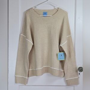 NWT CeCe Tan Sweater L